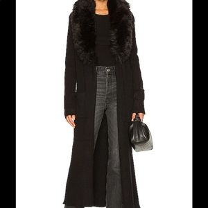 Show Me Your Mumu Black fur cardigan
